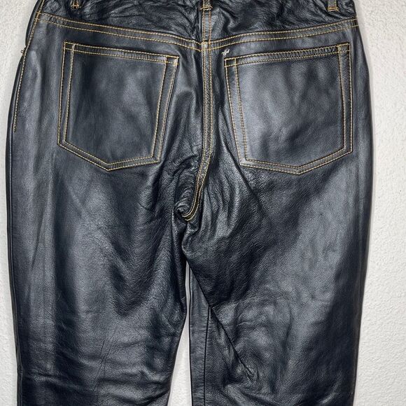 BCBGMAXAZRIA Leather Pants‎ Black - Picture 6 of 11